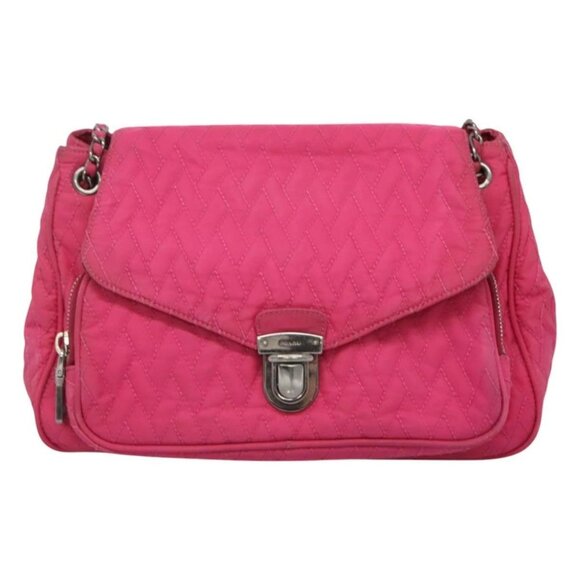PRADA Chain Shoulder Bag Nylon Pink Auth - Picture 2 of 16